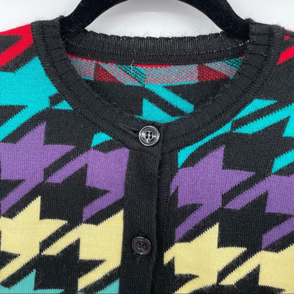 ASOS Multicolor Houndstooth Cardigan - Picture 5 of 13
